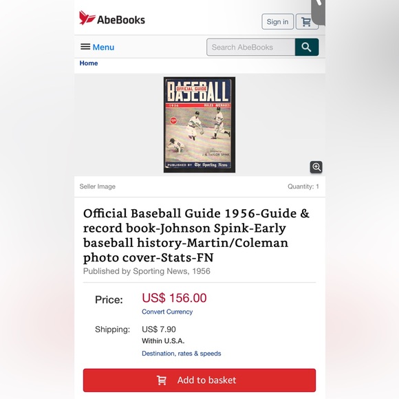 Vintage 1956 The Sporting News Official Baseball Guide. - Picture 7 of 7